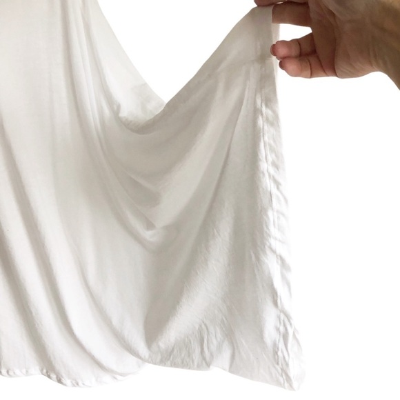 Michael Lauren White Cotton Oversized Dolman Sleeve Top - Picture 9 of 10